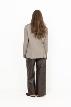 Oversized Scarf Blazer - Driftwood