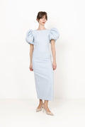 Jacquard Midi Puffy Dress - Plein Air