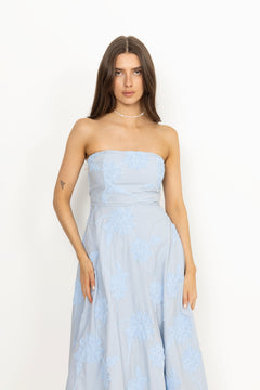 Flower Strapless Dress - Plein Air