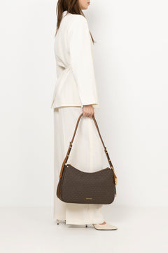 Nolita Medium Signature Logo Shoulder Bag - Brown/Acorn