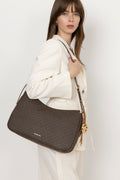 Nolita Medium Signature Logo Shoulder Bag - Brown/Acorn