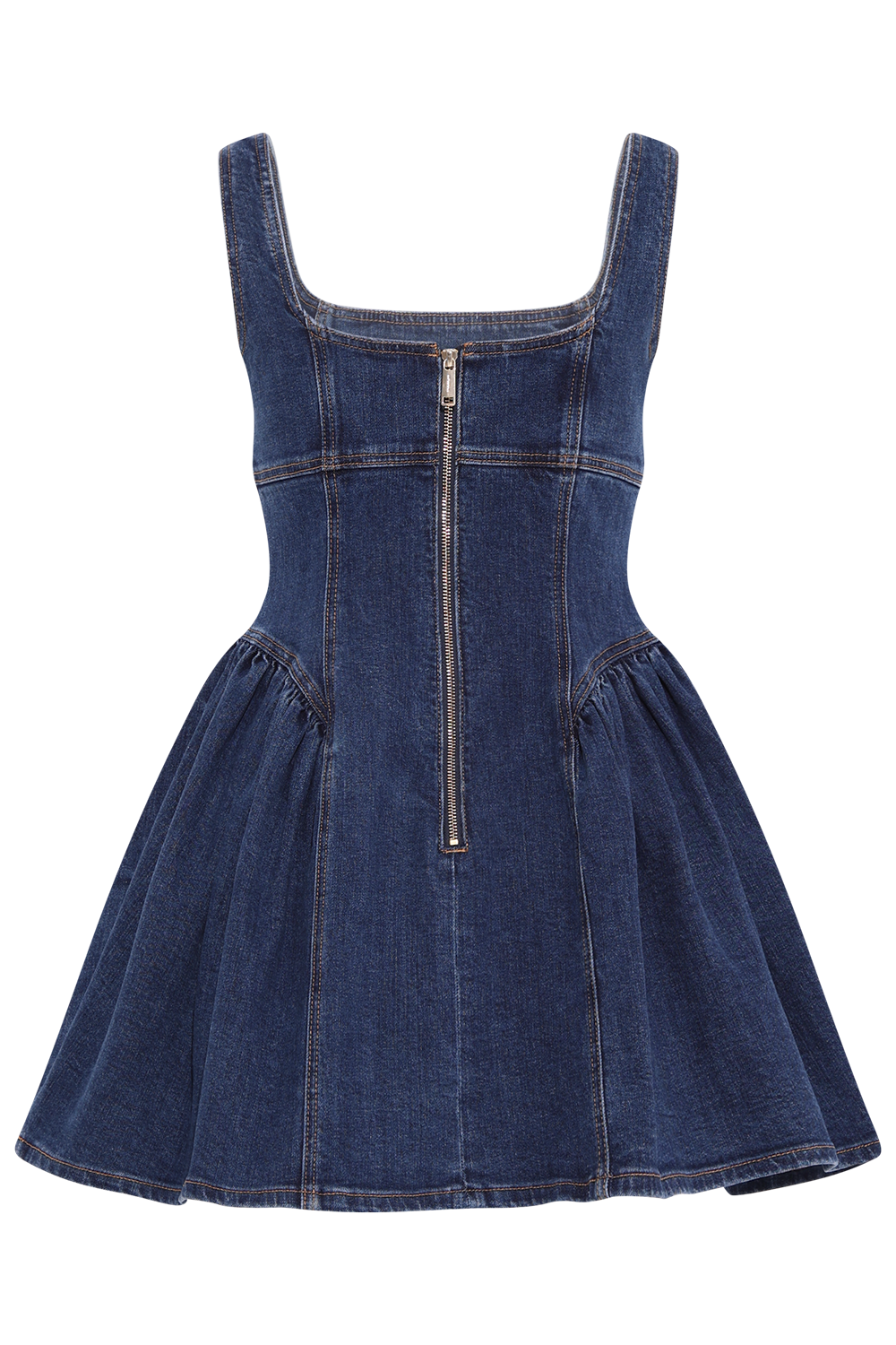 Denim Mini Dress - Blue