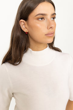 Rubina Heart Earrings - Gold