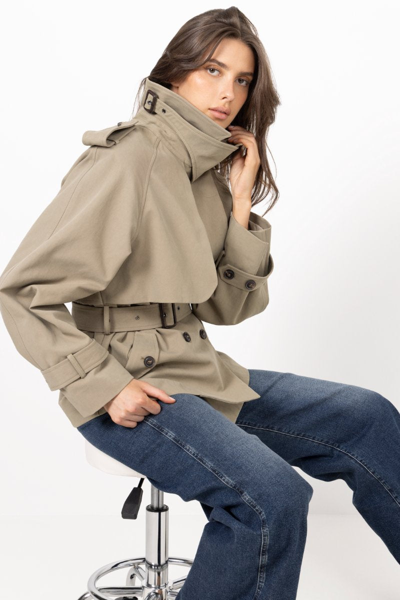 Majorstuen Trench Short - Khaki