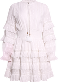 Sol Cotton Voile Dress - White