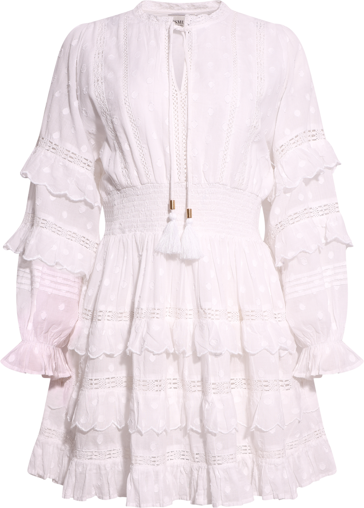 Sol Cotton Voile Dress - White