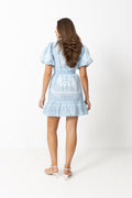 Nordis Paisley Mini Dress - Blue Paisley