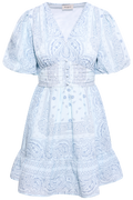 Nordis Paisley Mini Dress - Blue Paisley