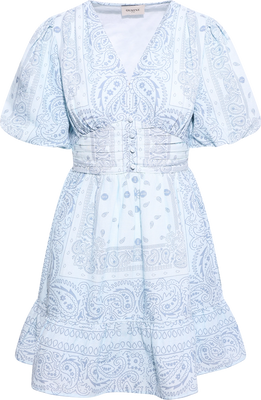 Nordis Paisley Mini Dress - Blue Paisley