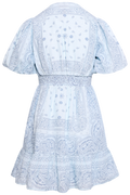 Nordis Paisley Mini Dress - Blue Paisley