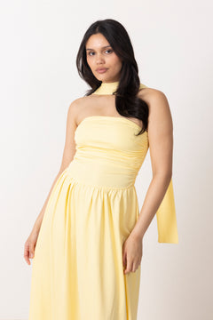 Astridic Long Dress - Yellow