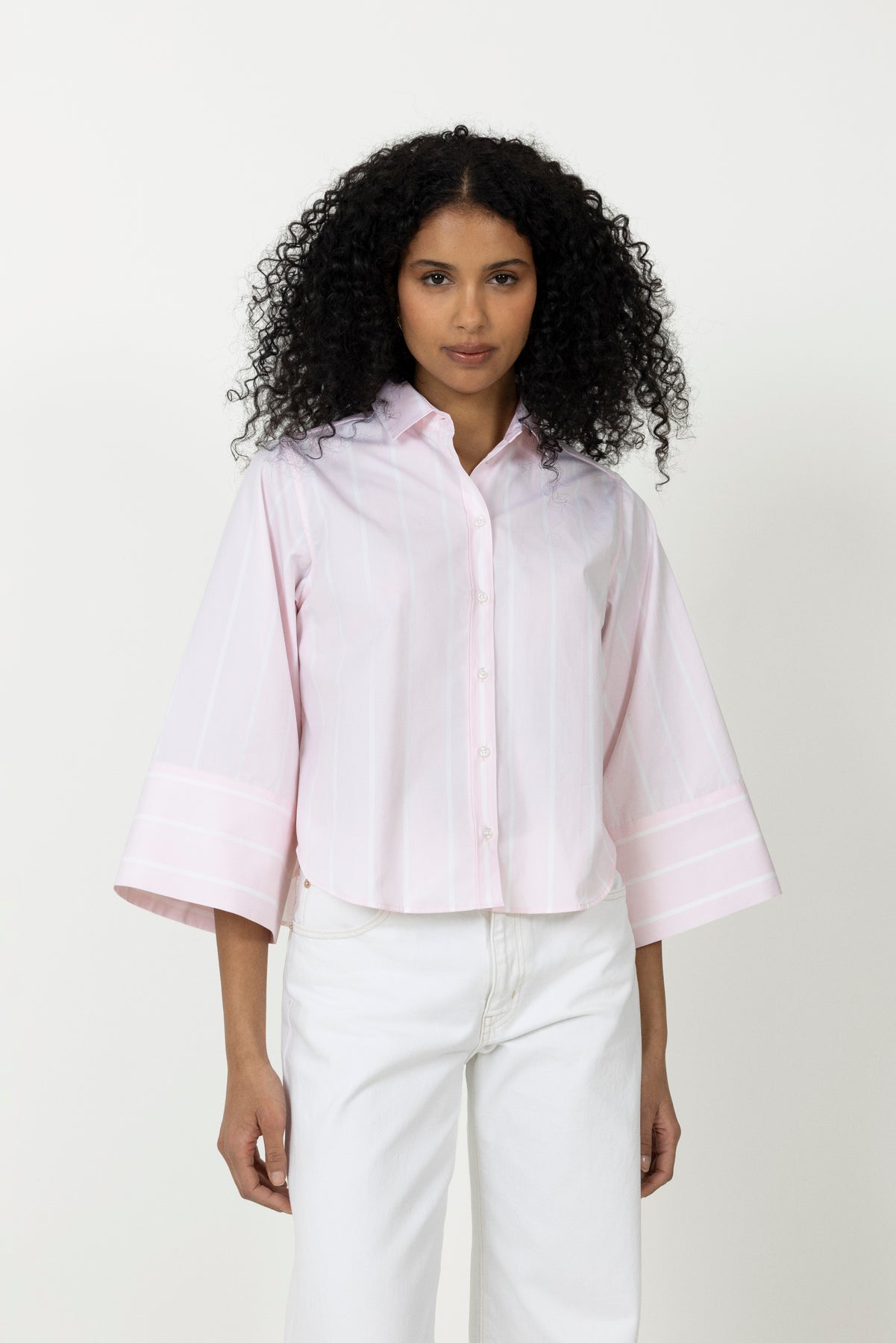 Anja Shirt - Peony Stripe