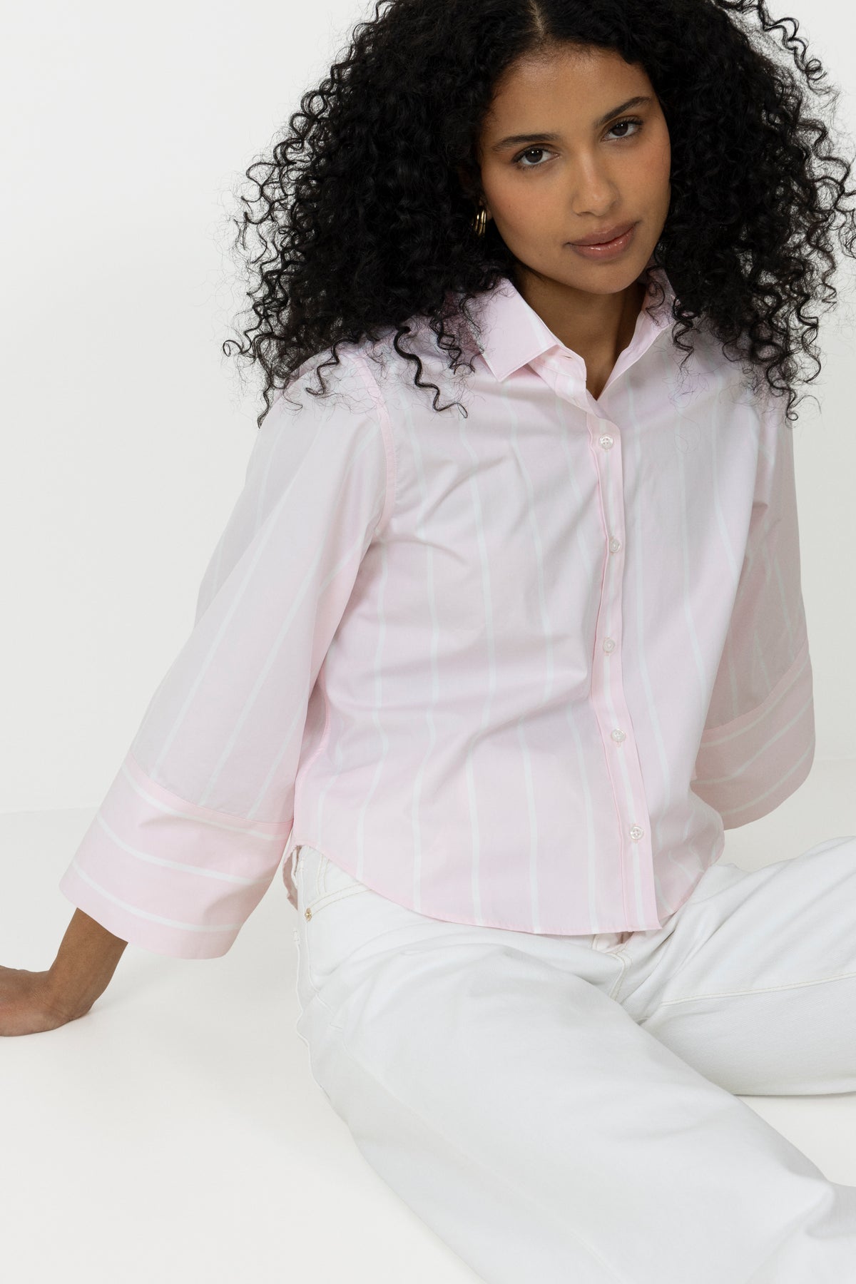 Anja Shirt - Peony Stripe