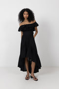 Cotton Senorita Dress - Washed Black