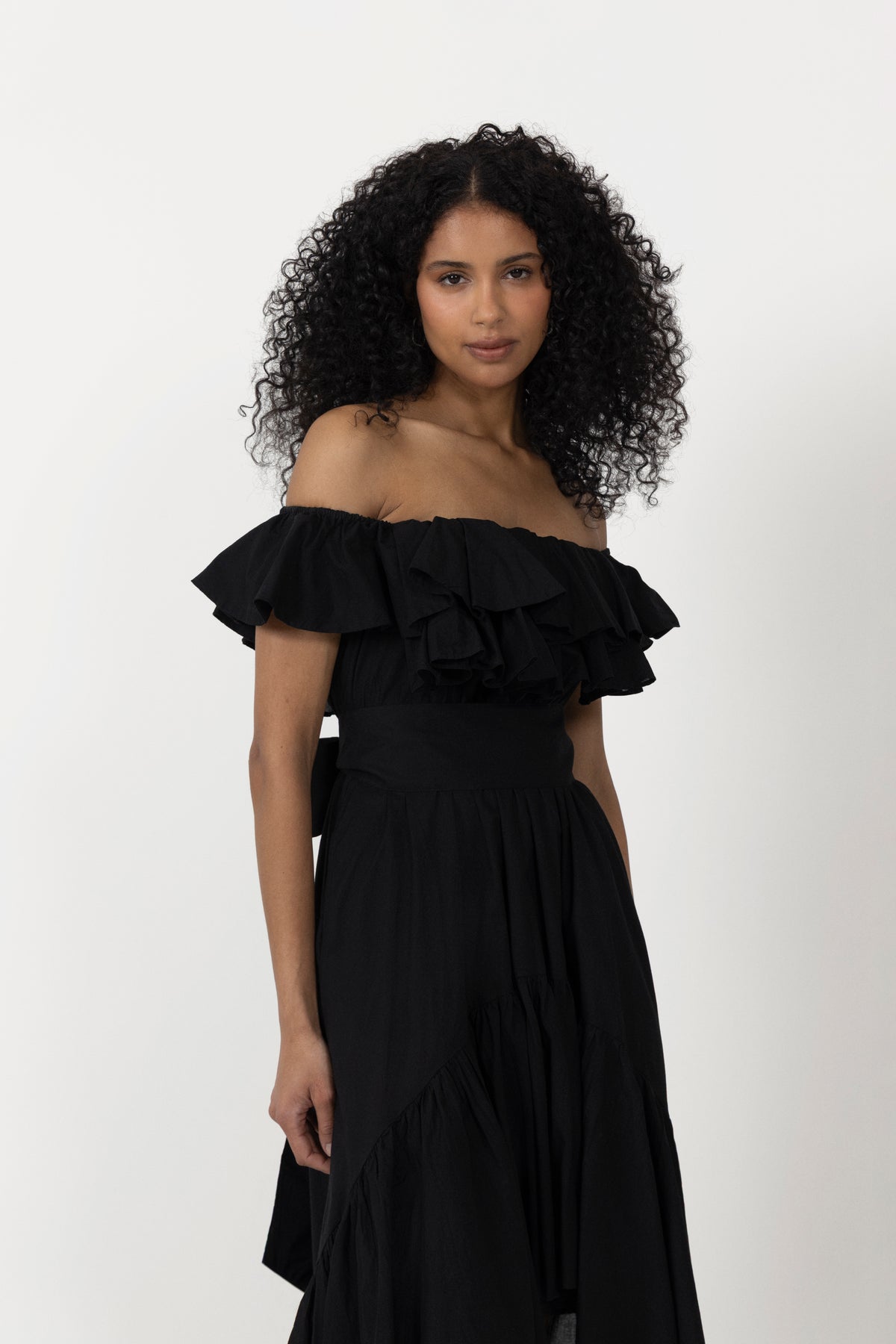 Cotton Senorita Dress - Washed Black