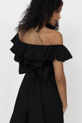 Cotton Senorita Dress - Washed Black