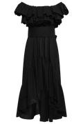 Cotton Senorita Dress - Washed Black