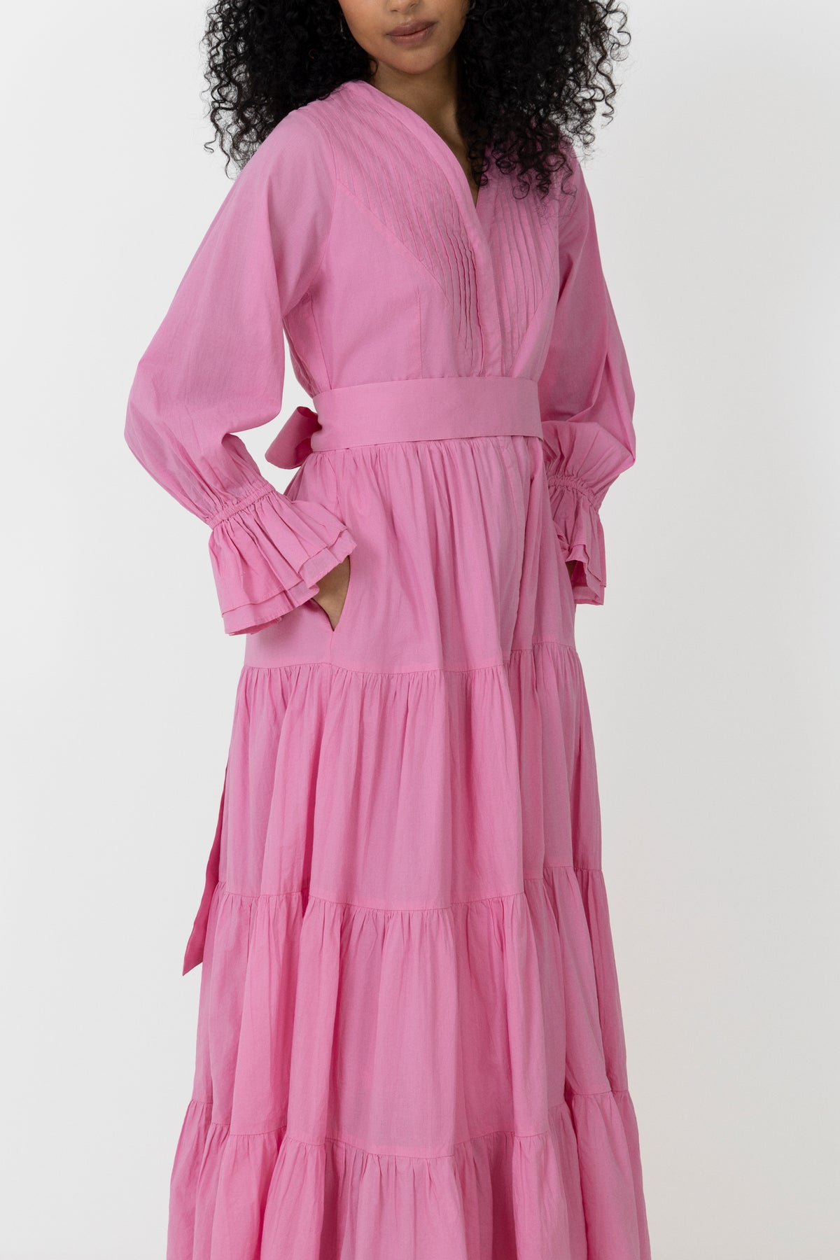 Coco Cotton Dress - Pink
