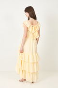 Moonshake Frill Dress - Soft Butter