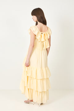 Moonshake Frill Dress - Soft Butter