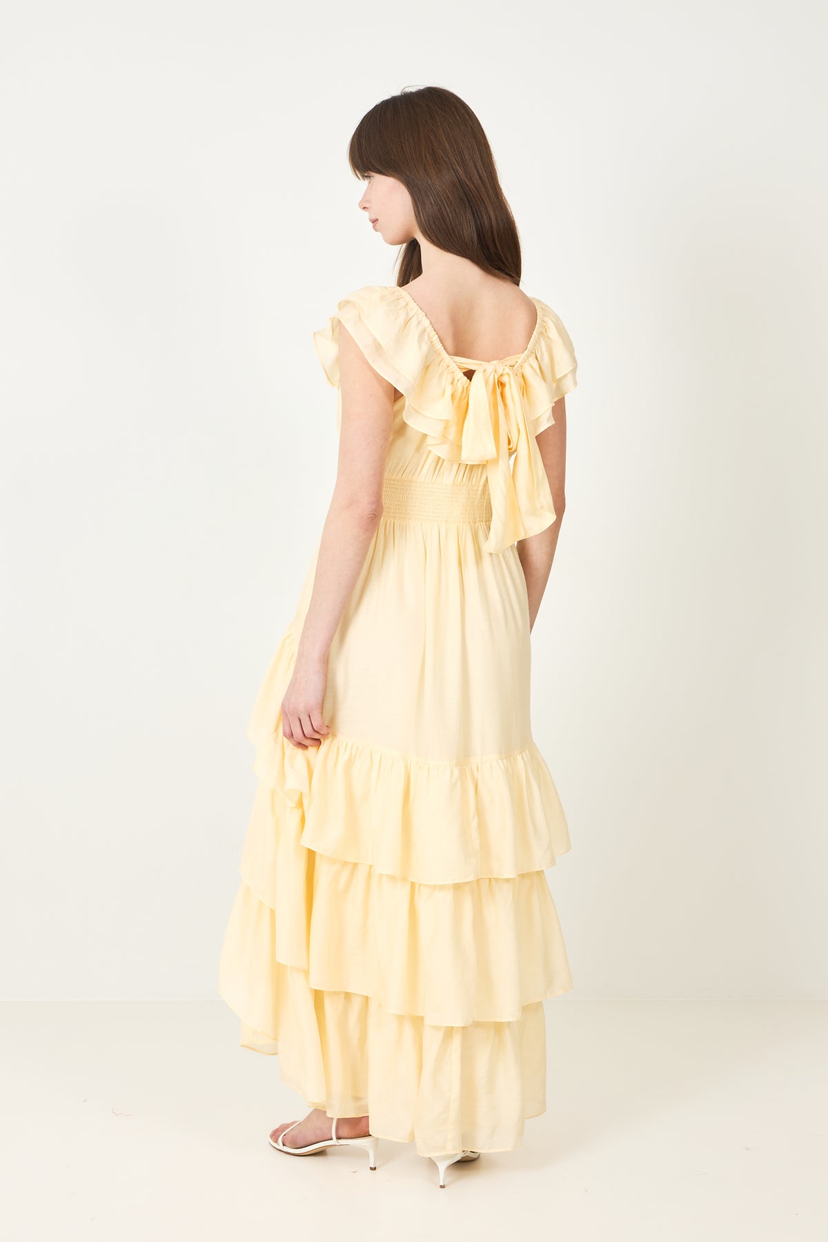 Moonshake Frill Dress - Soft Butter
