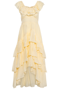 Moonshake Frill Dress - Soft Butter