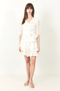 Love Frill Dress - White