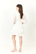 Love Frill Dress - White