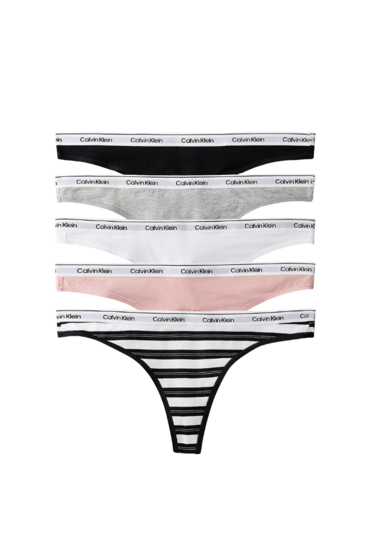 Thong 5 Pk - Black/Classic White/Triple Stripe S
