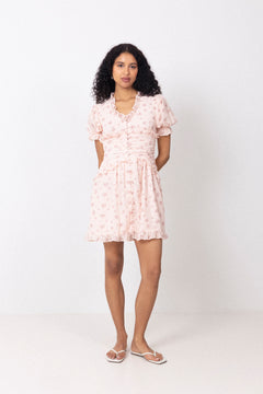 Arielic Dress - Pink Flower Print
