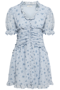 Arielic Dress - Blue Flower Print