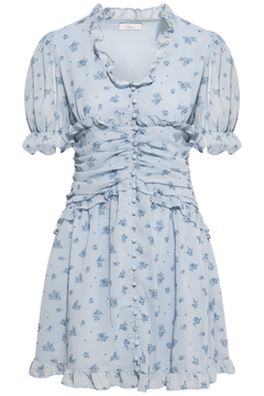 Arielic Dress - Blue Flower Print