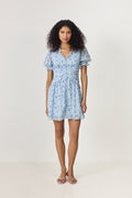 Arielic Dress - Blue Flower Print