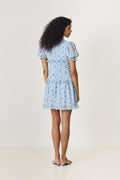 Arielic Dress - Blue Flower Print