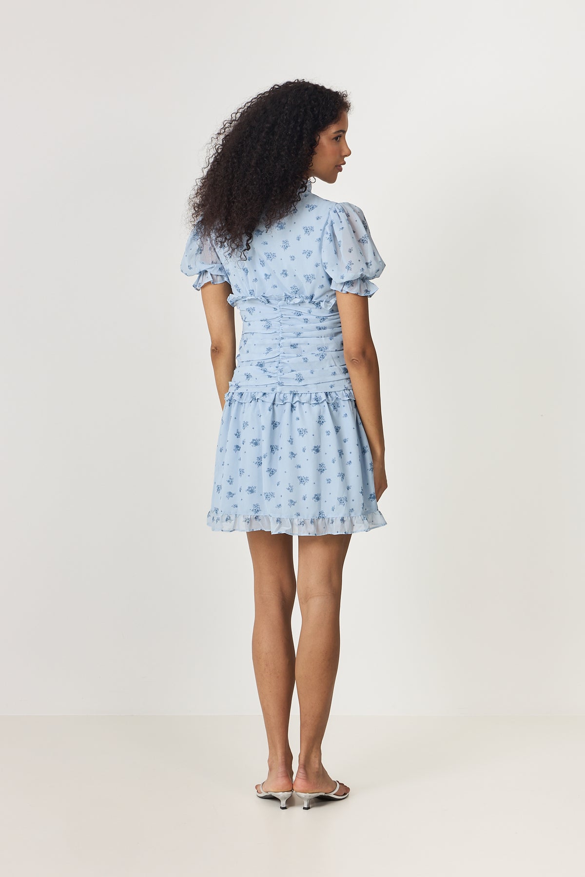 Arielic Dress - Blue Flower Print