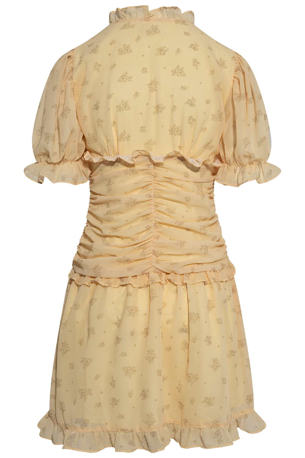 Arielic Dress - Yellow Flower Print