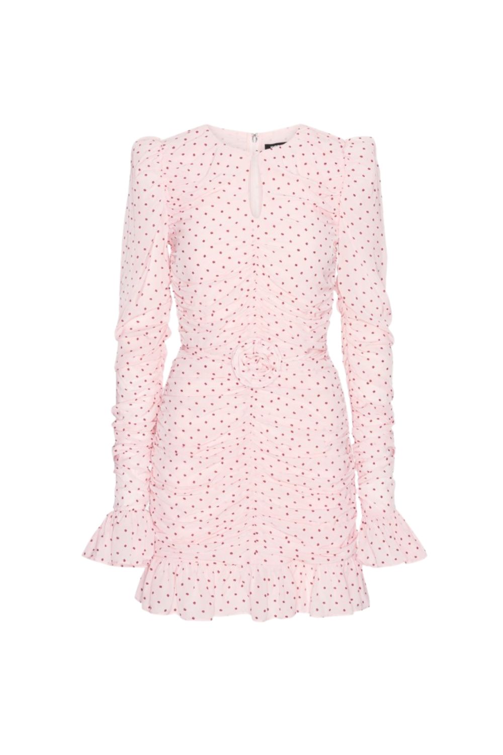 Mini Ruched Dress - Barely Pink Comb.
