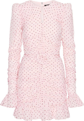 Mini Ruched Dress - Barely Pink Comb.