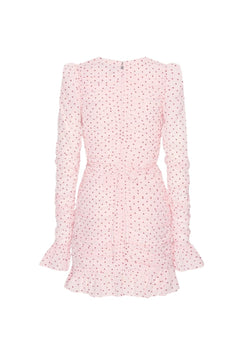 Mini Ruched Dress - Barely Pink Comb.