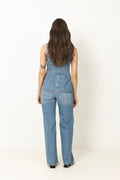 Flared Denim Top - Medium Blue Denim