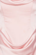 Corsage Long Dress - Blushing Bride