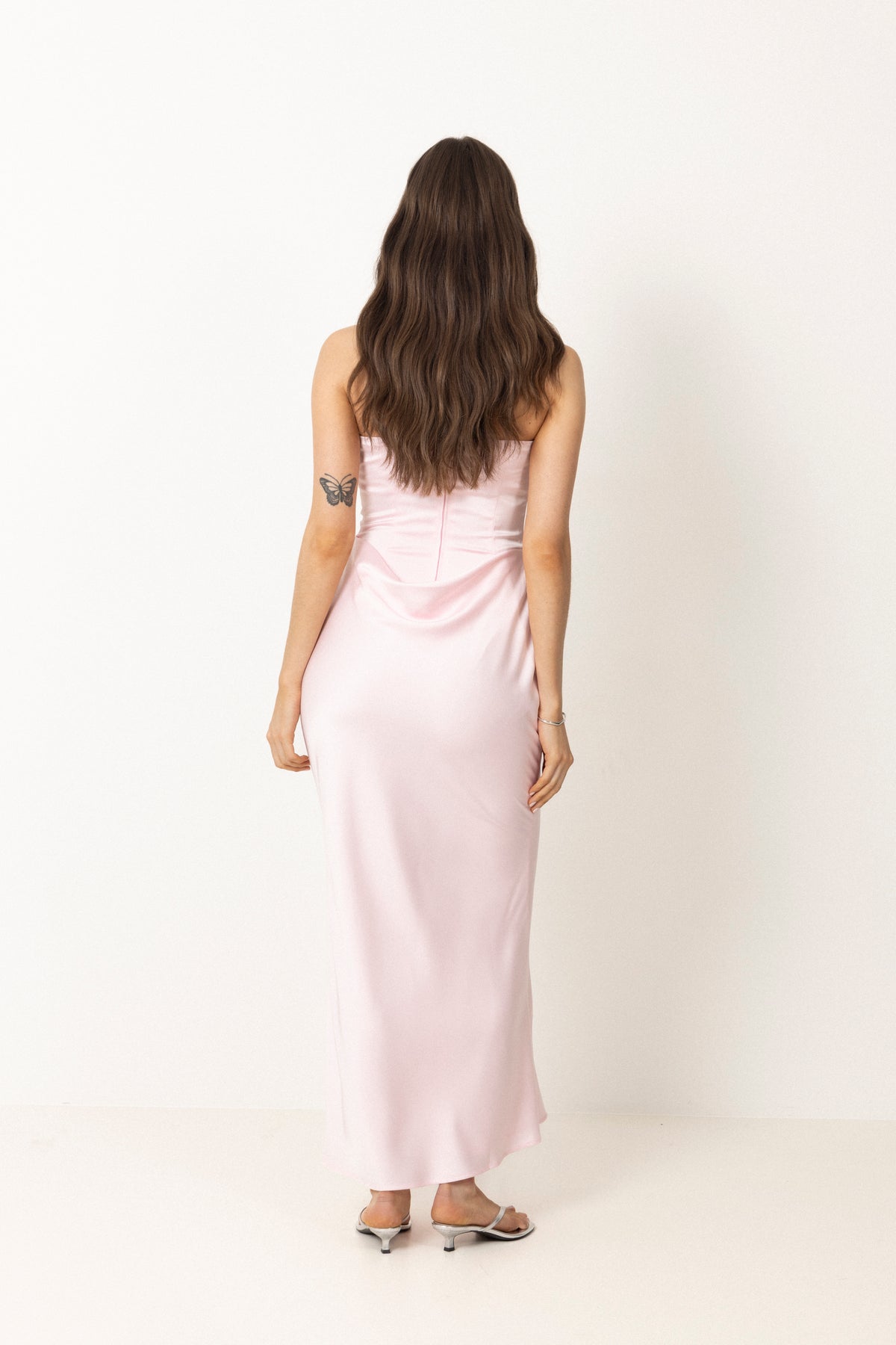 Corsage Long Dress - Blushing Bride