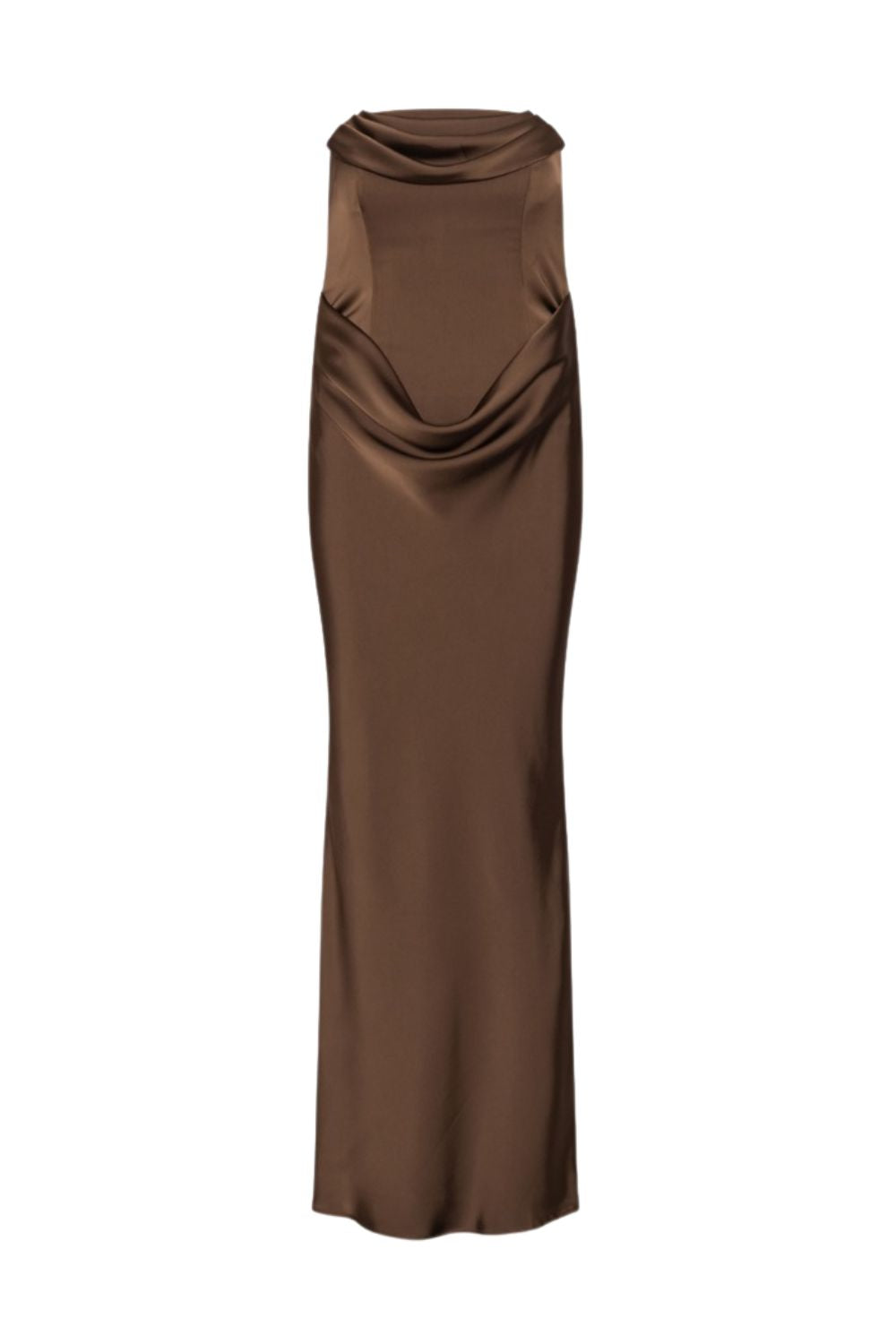 Corsage Long Dress - Chicory Coffee