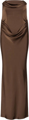 Corsage Long Dress - Chicory Coffee