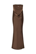 Corsage Long Dress - Chicory Coffee