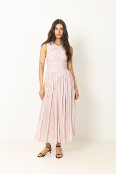 Ns Ruched Dress - Barely Pink Comb.