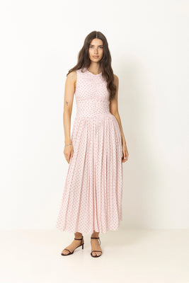 Ns Ruched Dress - Barely Pink Comb.