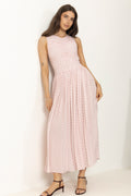 Ns Ruched Dress - Barely Pink Comb.