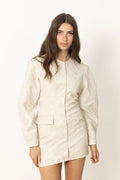 Jacquard Tailored Dress - Rainy Day
