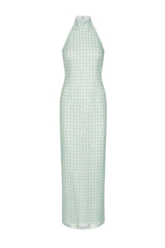 Beaded Maxi Dress - Ice Flow